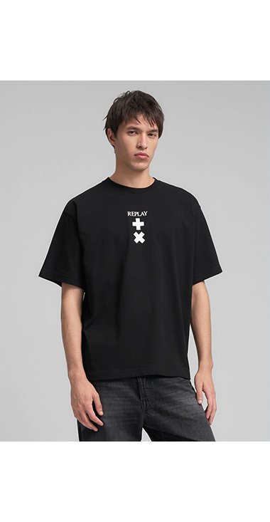 オーバーフィット REPLAY X MARTIN GARRIX ロゴ Tシャツ